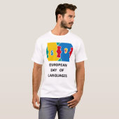 Europese dag van de talen t-shirt (Voorkant volledig)