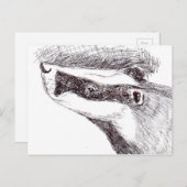 Europese Das (a455) Briefkaart (Voorkant / Achterkant)