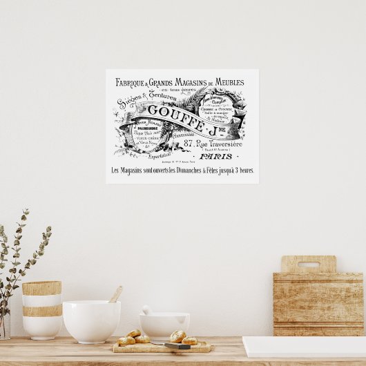  Europese fabrikant reclame Poster (Keuken)