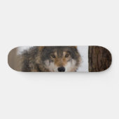Europese grijze wolf persoonlijk skateboard (Horizontaal)