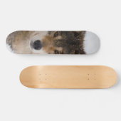 Europese grijze wolf persoonlijk skateboard (Horizontaal)