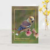Europese haagvink digitale schilderkunst kaart (Gele Bloem)
