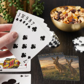 Europese Haas Weide DIEREN Pokerkaarten (Insitu)