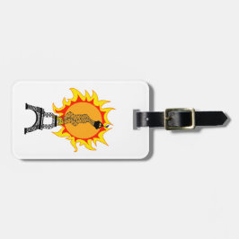 Europese hittegolf bagagelabel