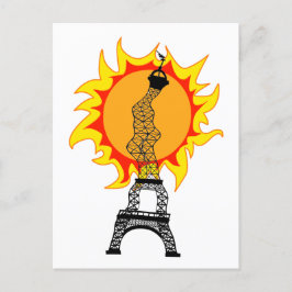 Europese hittegolf briefkaart