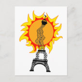 Europese hittegolf briefkaart (Voorkant)