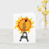 Europese hittegolf kaart (Gele Bloem)