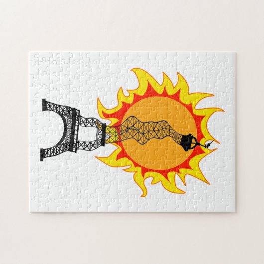 Europese hittegolf legpuzzel (Horizontaal)