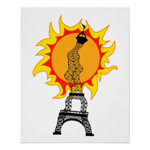 Europese hittegolf perfect poster