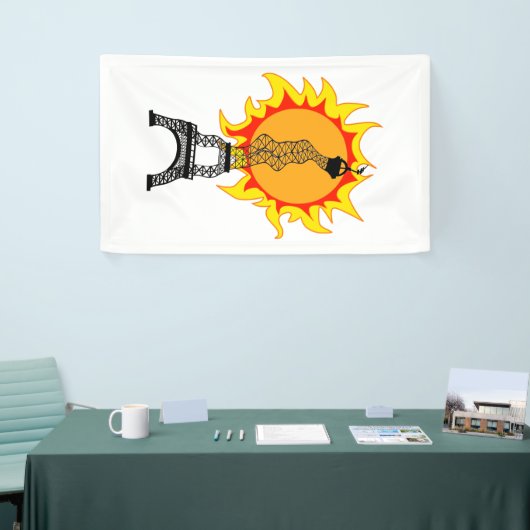 Europese hittegolf spandoek (Beurs)