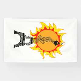 Europese hittegolf spandoek