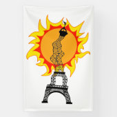 Europese hittegolf spandoek (Verticaal)