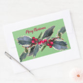 Europese Holly Cust. Groene Sticker (Envelop)
