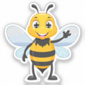 Europese honingbij sticker (Voorkant)