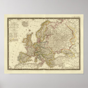 Europese kaart 2 poster