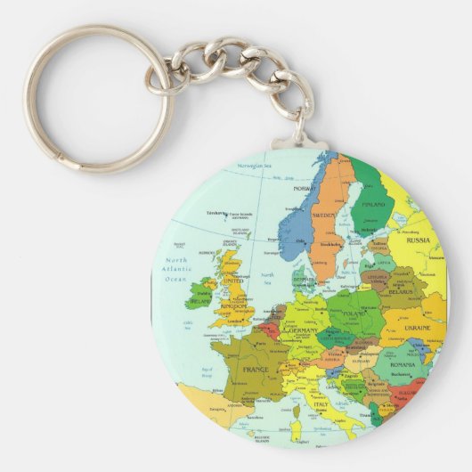 Europese kaart sleutelhanger (Voorkant)