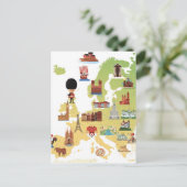 Europese kaart van de Cartoon (Staand voorkant)