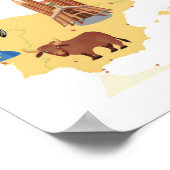 Europese kaart van de Cartoon Poster (Hoek)