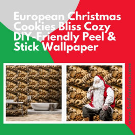 Europese Kerstkoekjes Bliss Cosy Peel & Stick Behang