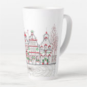 Europese kerstwinkels Grote Latte Mok (Rechterhoek)