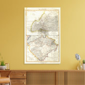 Europese klimaatkaart canvas afdruk (Insitu (Woonkamer))