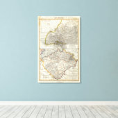 Europese klimaatkaart canvas afdruk (Insitu (Houten vloer))