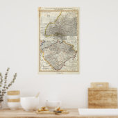 Europese klimaatkaart poster (Keuken)