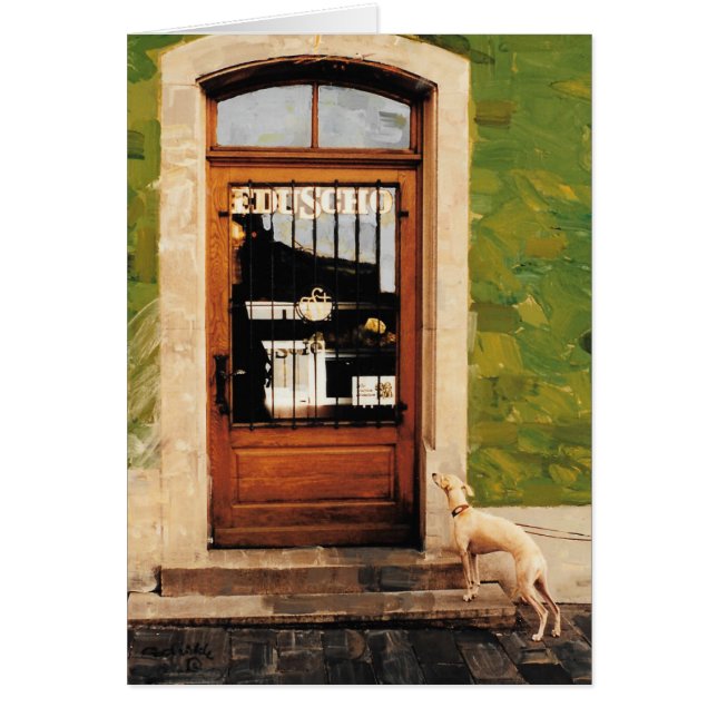 Europese koffie - Origineel schilderij van C. Schr (Voorkant)