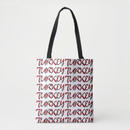 Europese landenmarkering voor de vlag Turkije Tote Bag