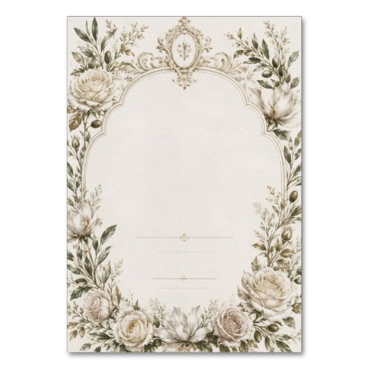 Europese luxe trouwstationery kaart (Voorkant)