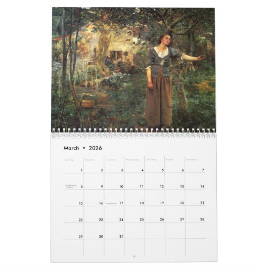 Europese Meesterwerken ~ Wijzigingen aan 2019 Kalender (Mar 2026)