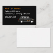 Europese moderne taxidienst visitekaartje (Voorkant / Achterkant)