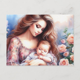 Europese moeder 4 briefkaart