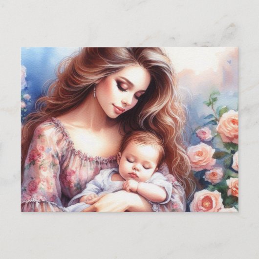 Europese moeder 4 briefkaart (Voorkant)