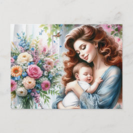 Europese moeder 7 briefkaart