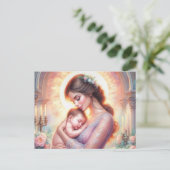 europese moeder 8 briefkaart (Staand voorkant)