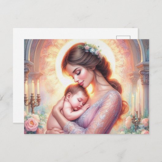 europese moeder 8 briefkaart (Voorkant / Achterkant)