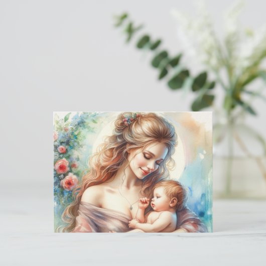 Europese moeder briefkaart (Staand voorkant)