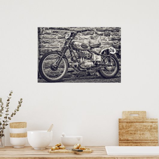  Europese motorfiets Poster (Keuken)