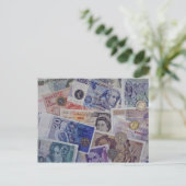 Europese munt briefkaart (Staand voorkant)