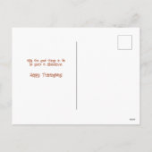 Europese Oranje herfstdorpsillustratie Feestdagenkaart (Achterkant)