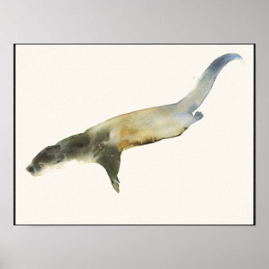 Europese otter poster (Voorkant)