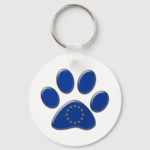 Europese patriotkat sleutelhanger