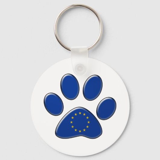 Europese patriotkat sleutelhanger (Voorkant)