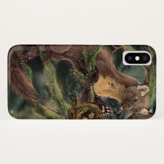 Europese pine Marten Case-Mate iPhone Case (Achterkant (horizontaal))