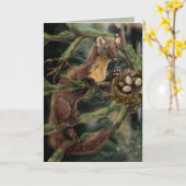 Europese pine Marten Kaart (Gele Bloem)