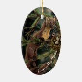 Europese pine Marten Keramisch Ornament (Rechts)
