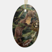 Europese pine Marten Keramisch Ornament (Links)