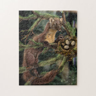 Europese pine Marten Legpuzzel