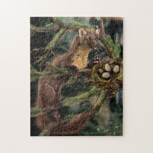 Europese pine Marten Legpuzzel (Verticaal)